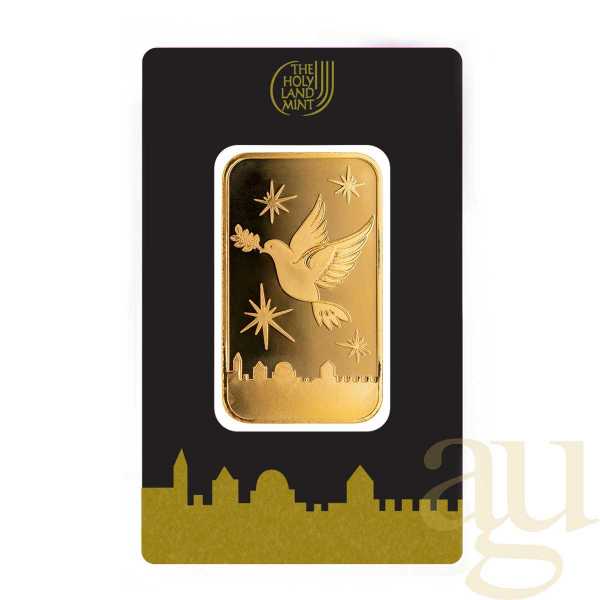 31,1 Gramm Goldbarren The Holy Land Mint - Dove of Peace