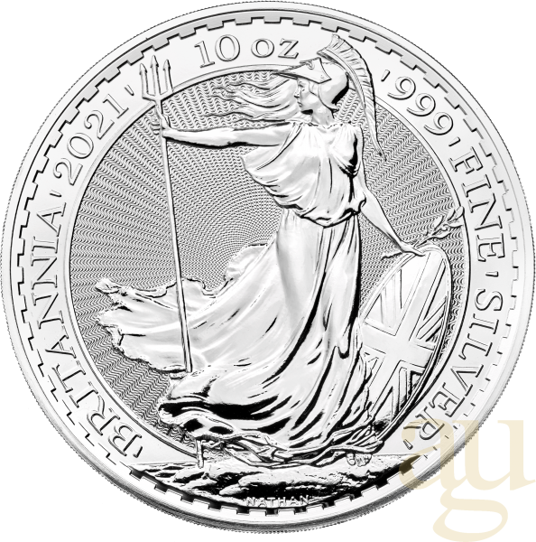 10 Unzen Silbermünze Großbritannien Britannia 2021