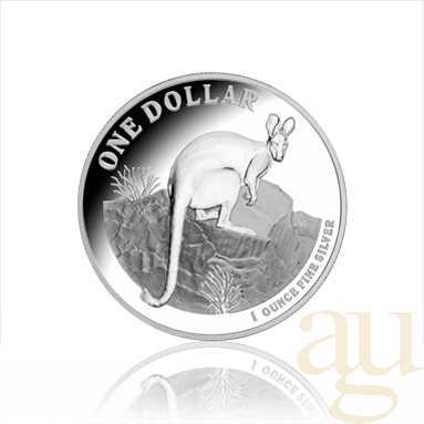 1 Unze Silbermünze Australien Känguru 2010 Blister (RAM)