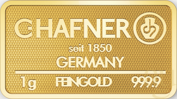 1 Gramm Goldbarren C. Hafner - Happy Birthday