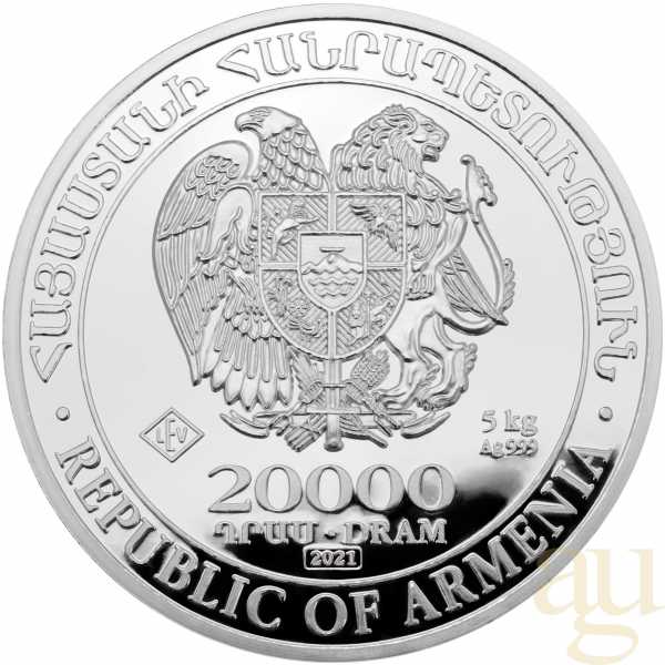 5 Kilogramm Silbermünze Armenien Arche Noah 2021