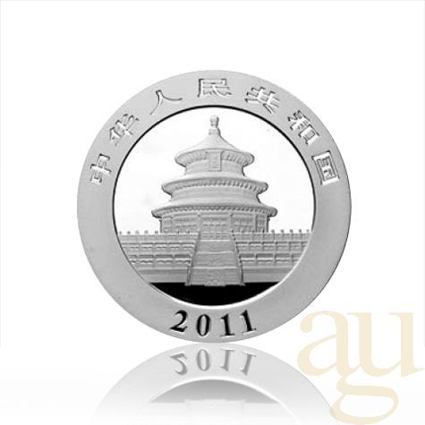 5 Unzen Silbermünze China Panda 2011 proof