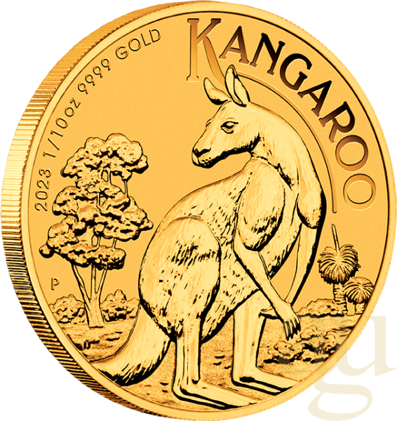 1/10 Unze Goldmünze Australien Känguru 2023
