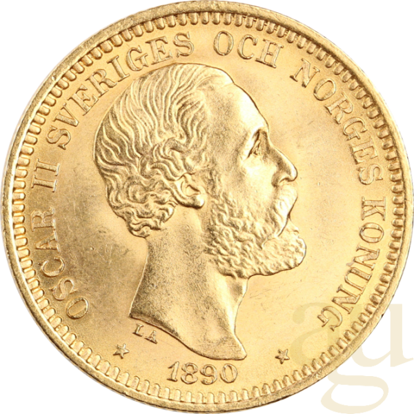 20 Kronen Goldmünze Schweden Oscar II.