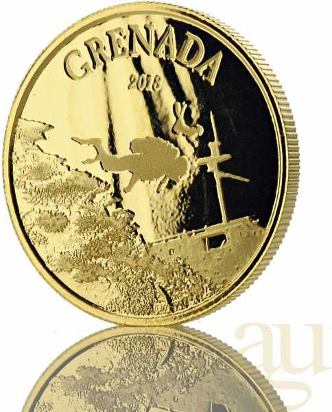 1 Unze Goldmünze EC8 Grenada - Diving Paradise 2018