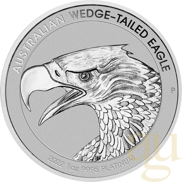 1 Unze Platinmünze Australien Wedge Tailed Eagle 2022 - Reverse Proof