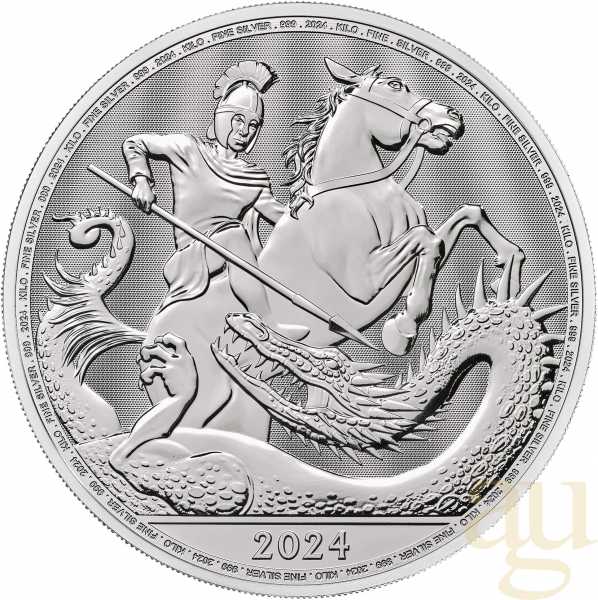 1 Kilogramm Silbermünze St. George and the Dragon 2024
