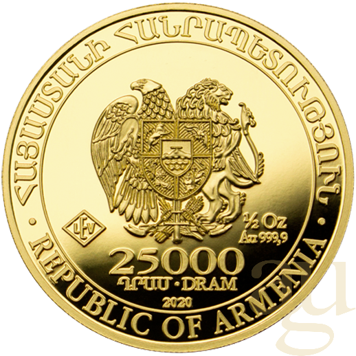 1/2 Unze Goldmünze Arche Noah 2020