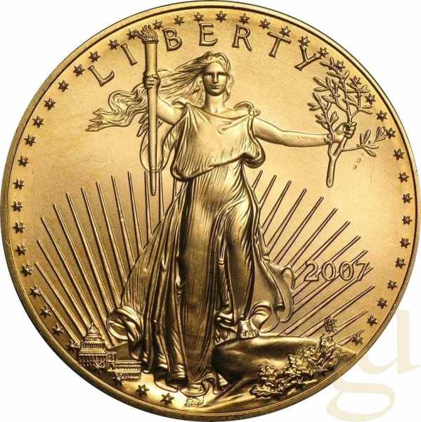 1 Unze Goldmünze American Eagle 2007