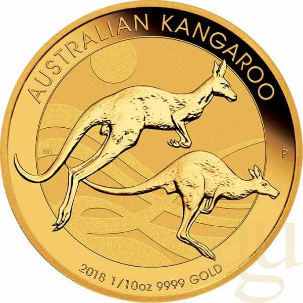 1/10 Unze Goldmünze Australien Känguru 2018