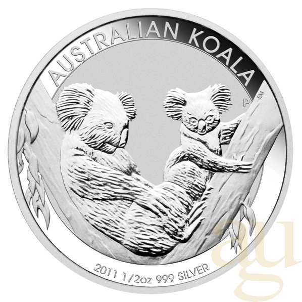 1/2 Unze Silbermünze Australien Koala 2011