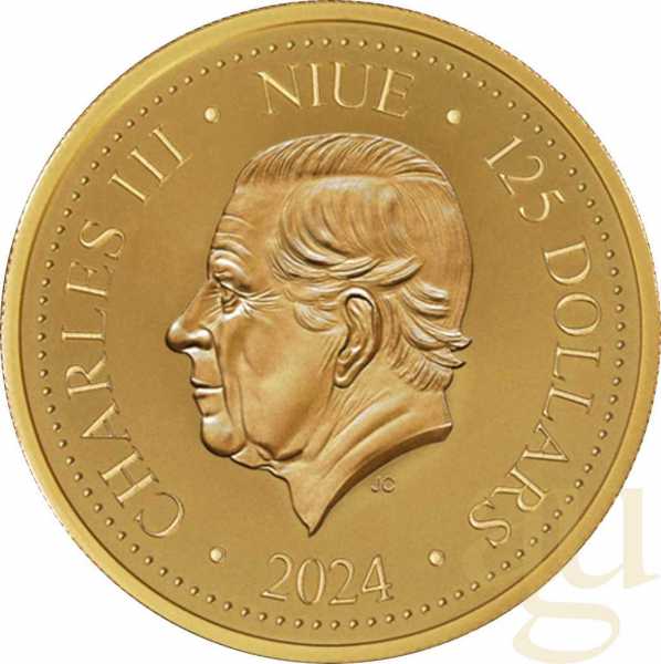 1/2 Unze Goldmünze Niue Phoenix 2024
