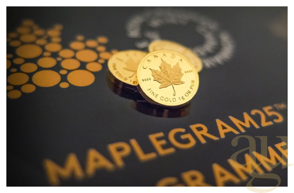 1 Gramm Goldmünze Maple Leaf