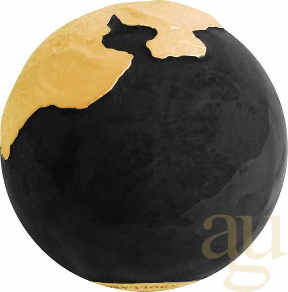 3 Unzen Silbermünze Barbados Black Pangea Blue Marble 2022