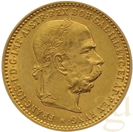 10 Kronen Goldmünzen Österreich 1905 Originalstück