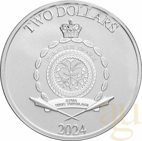 1 Unze Silbermünze Niue Heroes of Greek Mythology - Theseus 2024