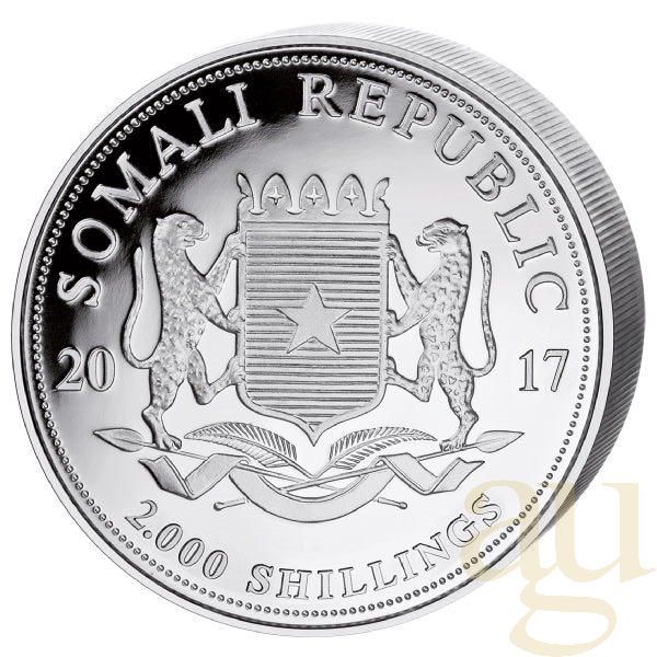1 Kilogramm Silbermünze Somalia Elefant 2017
