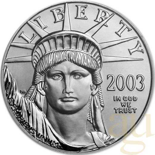 1/2 Unze Platinmünze American Eagle