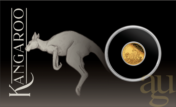0,5 Gramm Goldmünze Australien Mini Känguru 2023