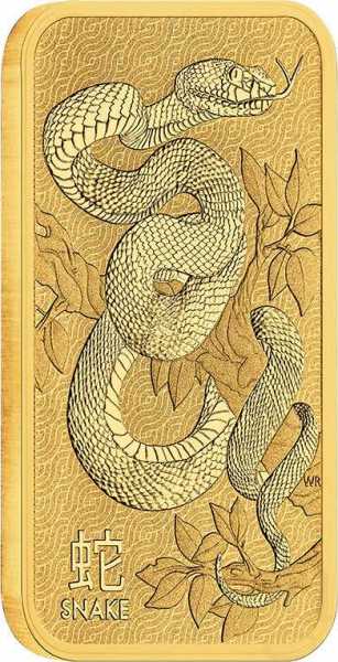 31,1 Gramm Goldbarren Perth Mint - Lunar Schlange