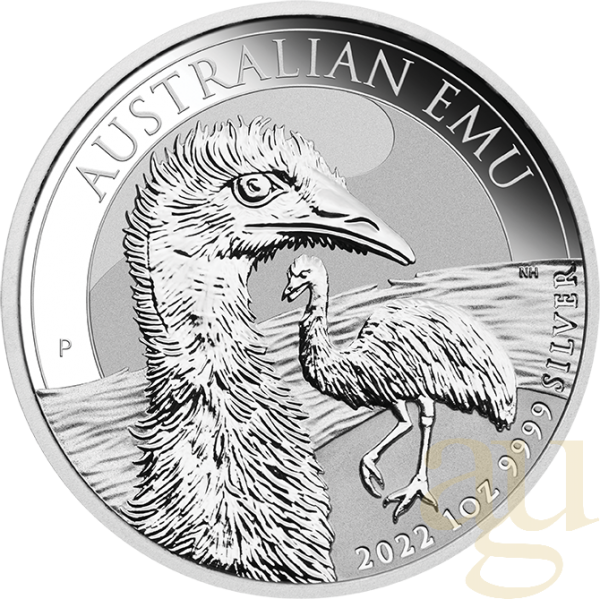 1 Unze Silbermünze Australien Emu 2022