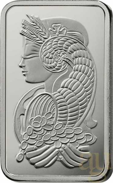31,1 Gramm Platinbarren PAMP Fortuna