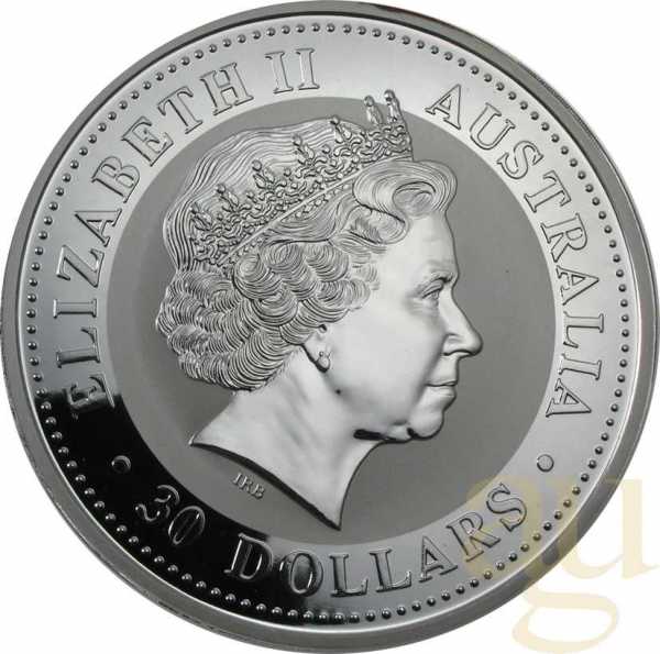 1 Unze Silbermünze Australien Kookaburra 2000