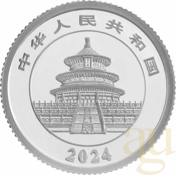 3 Gramm Platinmünze China Panda 2024 proof
