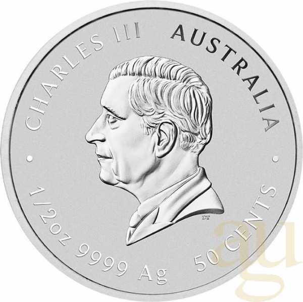 1/2 Unze Silbermünze Australien Lunar III Schlange 2025