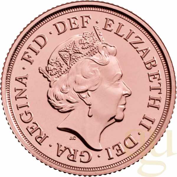 1 Pfund Goldmünze Sovereign Elisabeth 2022