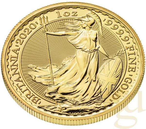 1 Unze Goldmünze Britannia 2020