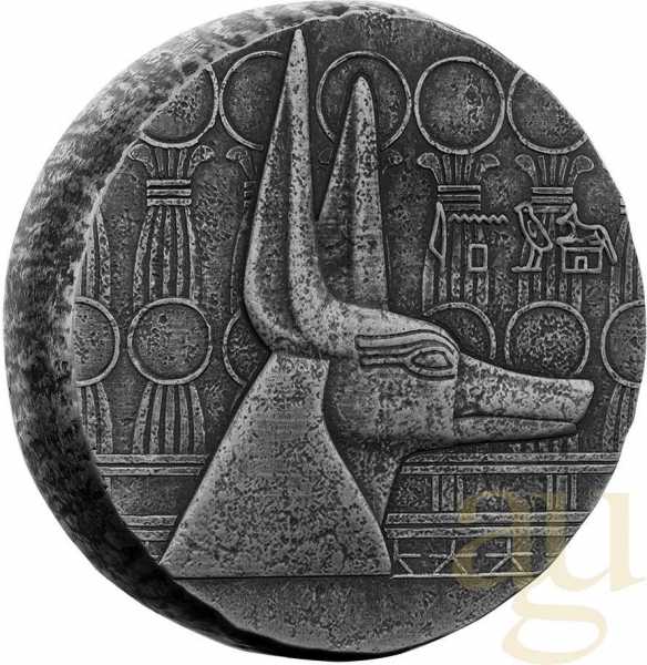 5 Unzen Silbermünze Republic of Tschad Anubis 2021