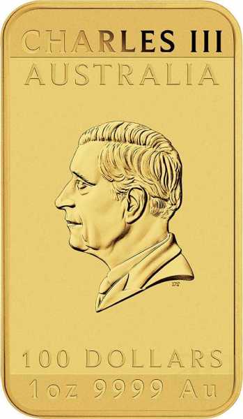 1 Unze Goldmünze Perth Mint - Rectangular Dragon 2024