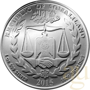 1 Unze Silbermünze Somaliland Schaf 2015