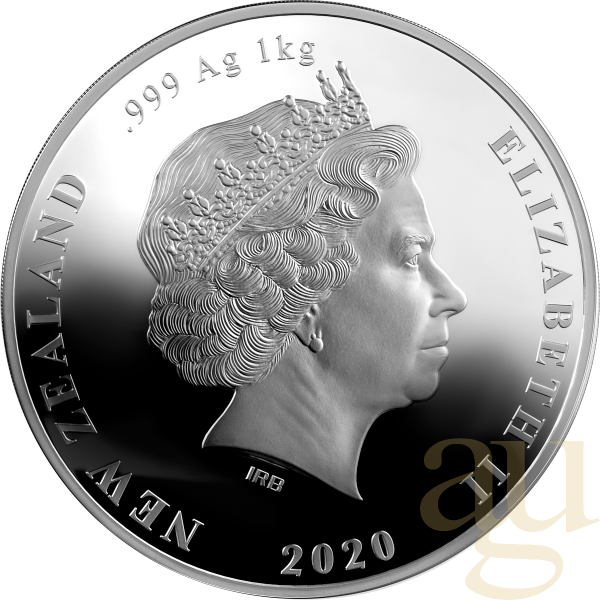 1 Kilogramm Silbermünze Neuseeland Kiwi 2020 - polierte Platte