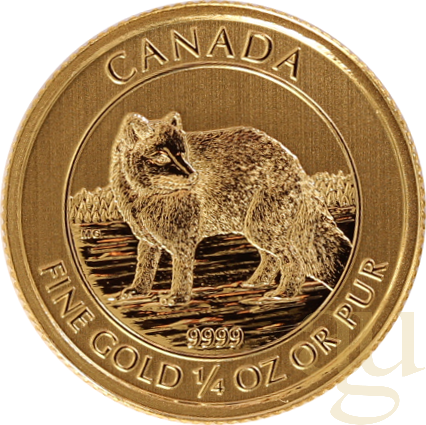 1/4 Unze Goldmünze Kanada Arctic Fox 2014
