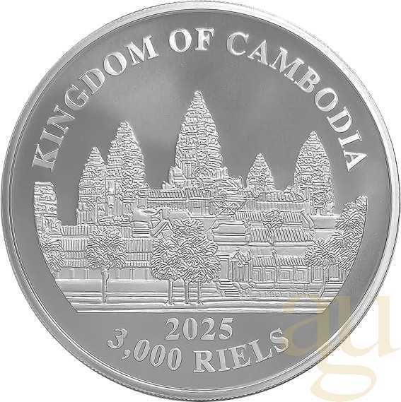 1 Unze Silbermünze Kambodscha Lost Tigers 2025