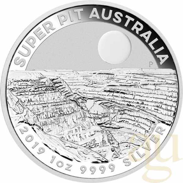 1 Unze Silbermünze Australien Super Pit 2019