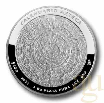 Pure .999 Silberbarren - Aztekischer Kalender 1/4 Unze Münze (7.8g) Von Golden State Mint