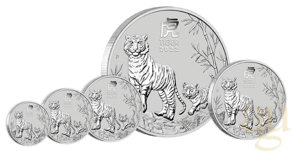 1 Kilogramm Silbermünze Australien Lunar III Tiger 2022