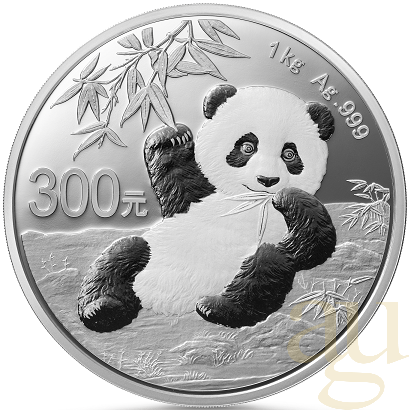 1 Kilogramm Silbermünze China Panda 2020 proof