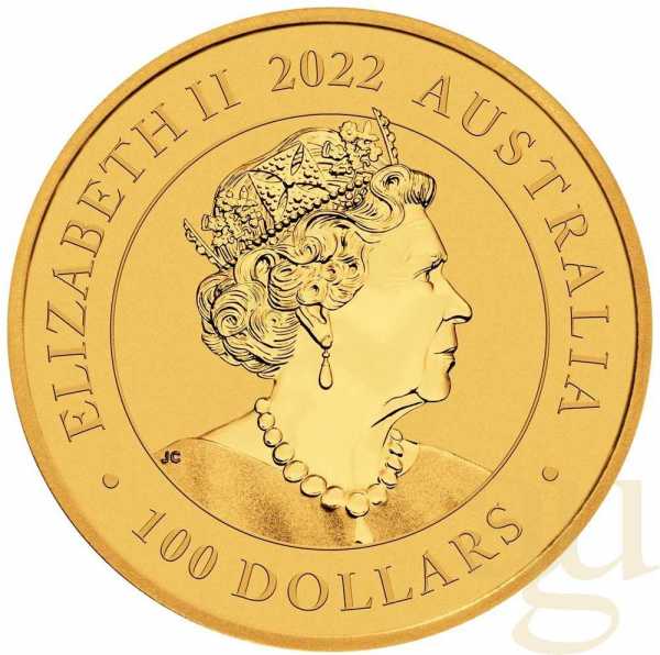 1 Unze Goldmünze Australien Schwan 2022