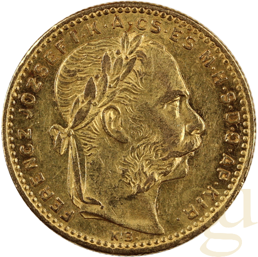 20 Fr. 8 Forint Goldmünze Österreich-Ungarn