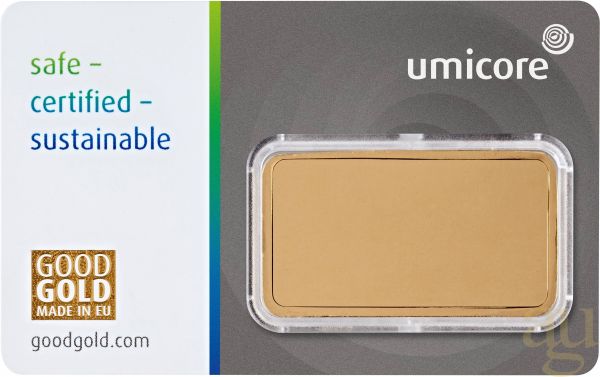 31,1 Gramm Goldbarren Umicore