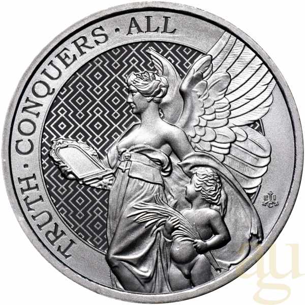 1 Unze Silbermünze St. Helena - The Queen´s Virtues - Truth 2022