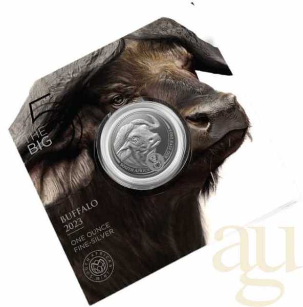 1 Unze Silbermünze Südafrika Big Five Büffel 2023