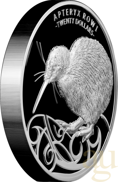 1 Kilogramm Silbermünze Neuseeland Kiwi 2020 - polierte Platte