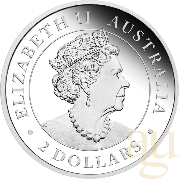 2 Unzen Silbermünze Australien Wedge Tailed Eagle 2020 - polierte Platte