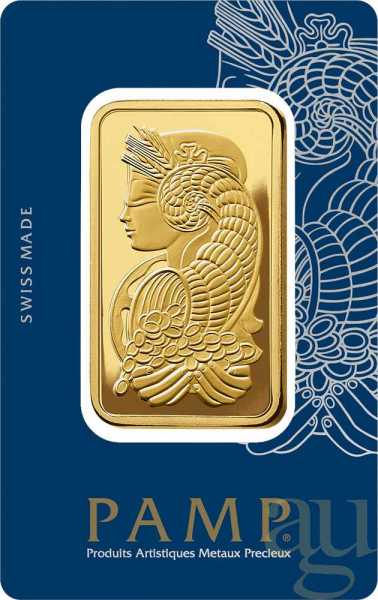 100 Gramm Goldbarren PAMP Fortuna