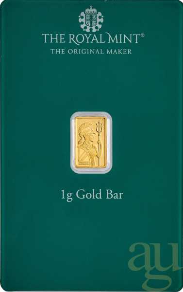 1 Gramm Goldbarren The Royal Mint - Merry Christmas